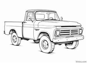 Old Chevy Truck Coloring Page #2938926181