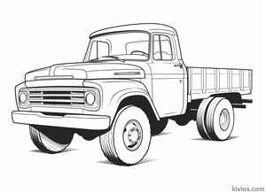 Old Truck Coloring Page #2053512522