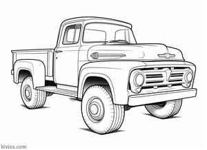 Old Truck Coloring Page #2278212374