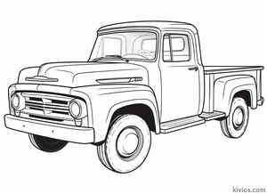 Old Truck Coloring Page #2934716112