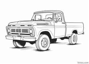 Old Truck Coloring Page #3146514922