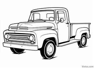 Old Truck Coloring Page #62031129