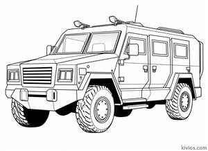 Police Truck Coloring Page #1531712944