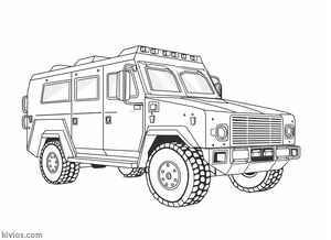 Police Truck Coloring Page #2785419110