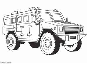 Police Truck Coloring Page #3047119397