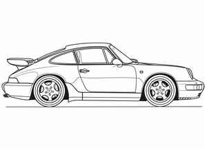 Porsche 911 Coloring Page #106684323
