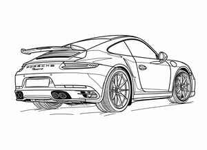 Porsche 911 Coloring Page #147075248