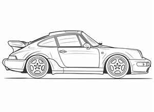 Porsche 911 Coloring Page #16742536
