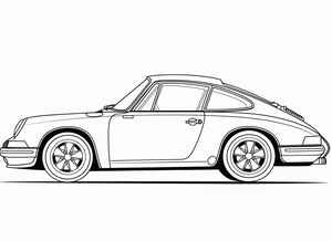 Porsche 911 Coloring Page #195728695