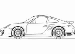 Porsche 911 Coloring Page #2207927846