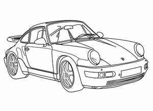 Porsche 911 Coloring Page #2329225060