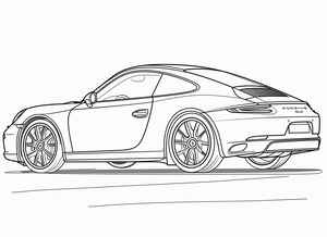 Porsche 911 Coloring Page #2950530772