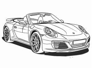 Porsche 911 Coloring Page #305082728