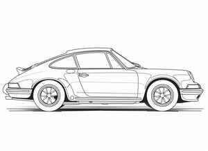 Porsche 911 Coloring Page #3054914652