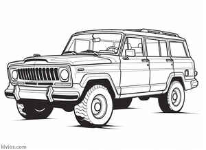 SUV Coloring Page #1207712607