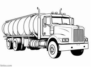 Tanker Truck Coloring Page #1756826484
