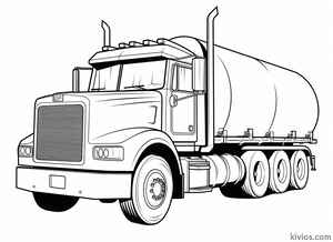 Tanker Truck Coloring Page #1824132489