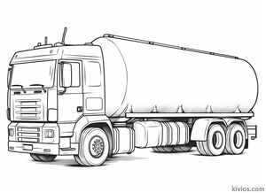 Tanker Truck Coloring Page #1869212920