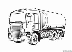 Tanker Truck Coloring Page #1965128001
