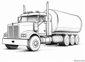 Tanker Truck Coloring Page #2066522641