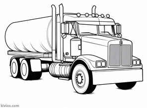 Tanker Truck Coloring Page #21012735