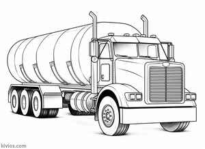 Tanker Truck Coloring Page #2272429945
