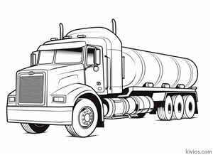 Tanker Truck Coloring Page #2287220106