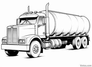 Tanker Truck Coloring Page #2458318005