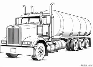 Tanker Truck Coloring Page #273821360