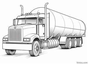 Tanker Truck Coloring Page #2815332070