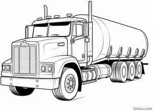 Tanker Truck Coloring Page #2818814966