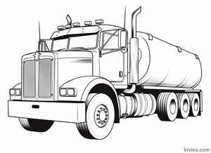 Tanker Truck Coloring Page #2857818928