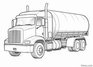 Tanker Truck Coloring Page #3043817753