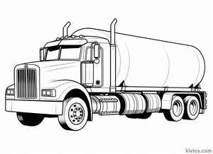 Tanker Truck Coloring Page #3217724709