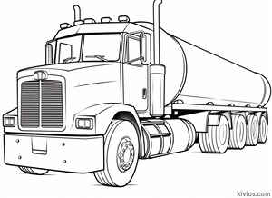 Tanker Truck Coloring Page #71567918