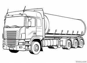 Tanker Truck Coloring Page #831220242