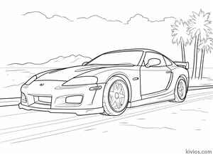 Toyota Supra Coloring Page #100164586