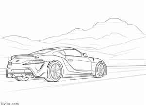 Toyota Supra Coloring Page #105931304
