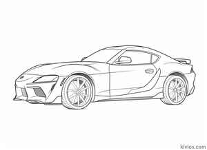 Toyota Supra Coloring Page #1103811305