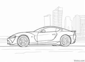 Toyota Supra Coloring Page #118113922