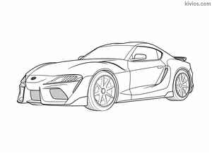 Toyota Supra Coloring Page #128819467