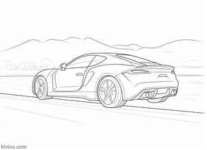 Toyota Supra Coloring Page #1310017706