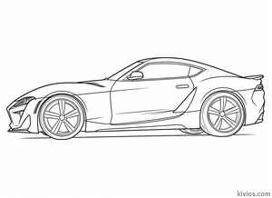 Toyota Supra Coloring Page #1594620247