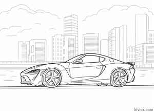 Toyota Supra Coloring Page #1650629728
