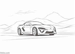 Toyota Supra Coloring Page #1860317574