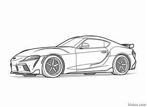 Toyota Supra Coloring Page #1939121692