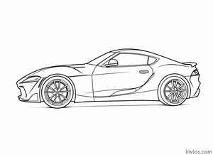Toyota Supra Coloring Page #215729800