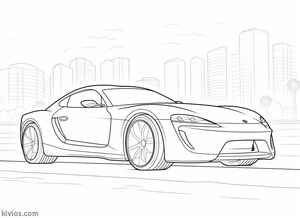 Toyota Supra Coloring Page #217591504