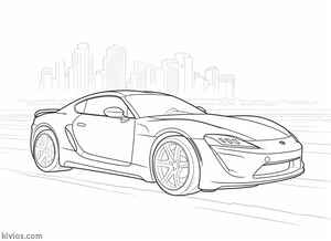Toyota Supra Coloring Page #2195711754