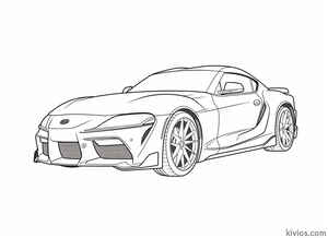 Toyota Supra Coloring Page #2287815949